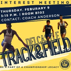 Delcastle Track and Field Interest Meeting Spring Sports Athletics